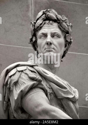 Gaius Julius Caesar 100 – 44 BC Roman emperor general statesman ( Roman, Italy, ) by Nicolas Coustou 1658–1733 Baroque France, Stock Photo