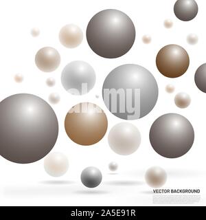 Vector ball with shadow on a white background Stock Vector