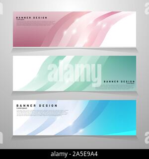 Abstract vector banner web design template. Abstract geometric background. ideal for anything. Stock Vector