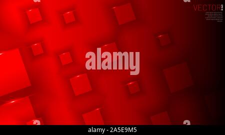 Vector red box Abstract background Gray blank. Stock Vector