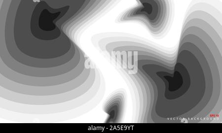 Abstract wave background template with white paper cut style. design vector eps 10 Stock Vector