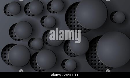 Abstract vector circle background with holes . design eps 10 Stock Vector