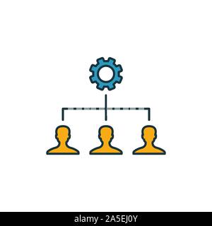 Collaboration outline icon. Thin line element from crowdfunding icons collection. UI and UX. Pixel perfect collaboration icon for web design, apps Stock Vector