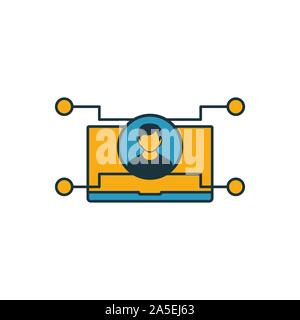User Experience icon set. Four elements in diferent styles from design ui and ux icons collection. Creative user experience icons filled, outline Stock Vector