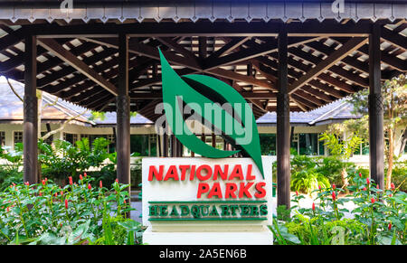 Singapore-16 JUN 2018:Singapore national parks headquarter in botanic garden Stock Photo