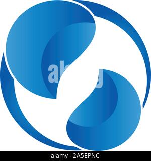 Drops, drops of water, wellness, logo Stock Vector