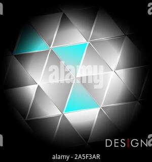 Geometric abstract background with triangles. Vector illustration Stock Vector