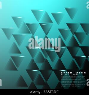 Geometric abstract background with triangles. Vector illustration Stock Vector