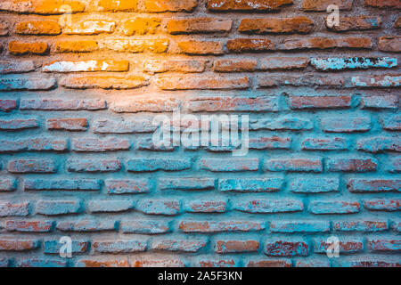 brick facade in warm colors Stock Photo