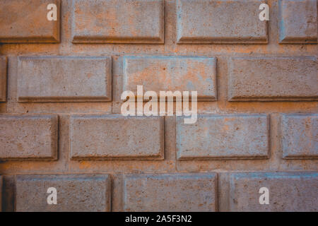 brick facade in warm colors Stock Photo