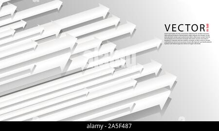 The direction of the abstract lines of the overlapping paper Stock Vector