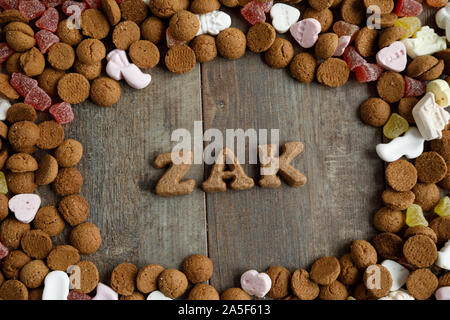 Dutch candy called Pepernoten eaten during Sinterklaas feast Stock Photo