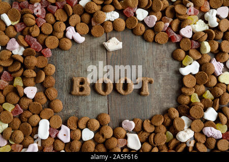 Dutch candy called Pepernoten eaten during Sinterklaas feast Stock Photo