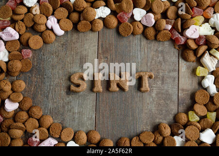 Dutch candy called Pepernoten eaten during Sinterklaas feast Stock Photo