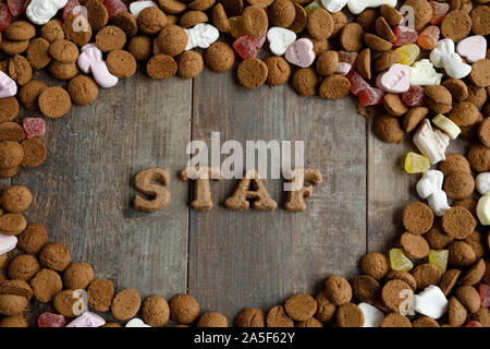 Dutch candy called Pepernoten eaten during Sinterklaas feast Stock Photo