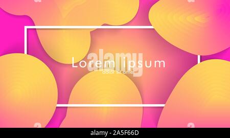 Colorful abstract geometric background.Trend gradient. Fluid shapes composition. Eps10 vector Stock Vector