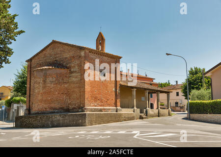 Cappella Dei Caduti or Chapel of the Fallen in Montopoli in Val d'Arno town, Tuscany, Italy. Stock Photo