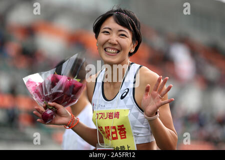 Yamaguchi, Japan. 20th Oct, 2019. Asuka Terada Athletics :16th Tajima Memorial Meet Women's 100mHurdles Final at Ishin Me-Life Stadium in Yamaguchi, Japan . Credit: Jun Tsukida/AFLO SPORT/Alamy Live News Stock Photo