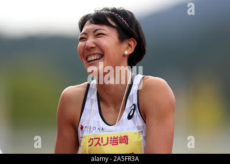 Yamaguchi, Japan. 20th Oct, 2019. Asuka Terada Athletics :16th Tajima Memorial Meet Women's 100mHurdles Final at Ishin Me-Life Stadium in Yamaguchi, Japan . Credit: Jun Tsukida/AFLO SPORT/Alamy Live News Stock Photo