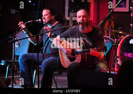 Boca Raton. 19th Oct, 2019. Jason Bieler and Jeff Scott Soto perform at The Funky Biscuit on October 19, 2019 in Boca Raton, Florida. Credit: Mpi04/Media Punch/Alamy Live News Stock Photo