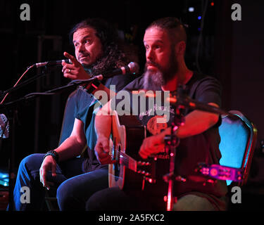 Boca Raton. 19th Oct, 2019. Jason Bieler and Jeff Scott Soto perform at The Funky Biscuit on October 19, 2019 in Boca Raton, Florida. Credit: Mpi04/Media Punch/Alamy Live News Stock Photo