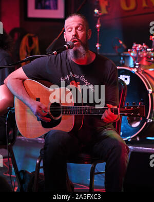 Boca Raton. 19th Oct, 2019. Jason Bieler and Jeff Scott Soto perform at The Funky Biscuit on October 19, 2019 in Boca Raton, Florida. Credit: Mpi04/Media Punch/Alamy Live News Stock Photo