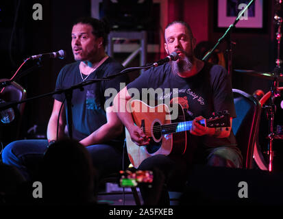 Boca Raton. 19th Oct, 2019. Jason Bieler and Jeff Scott Soto perform at The Funky Biscuit on October 19, 2019 in Boca Raton, Florida. Credit: Mpi04/Media Punch/Alamy Live News Stock Photo