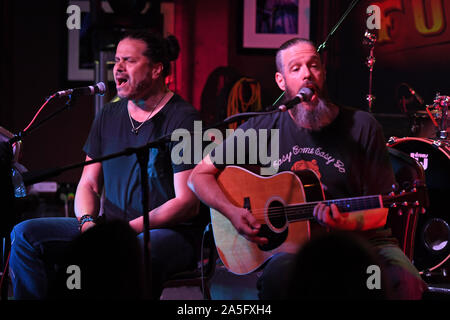 Boca Raton. 19th Oct, 2019. Jason Bieler and Jeff Scott Soto perform at The Funky Biscuit on October 19, 2019 in Boca Raton, Florida. Credit: Mpi04/Media Punch/Alamy Live News Stock Photo