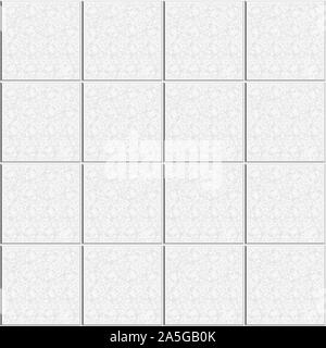 Abstract seamless square pattern. Marble tile floor. Gray white ceramic tiles wall modern style. Design geometric mosaic texture for the decoration of Stock Vector