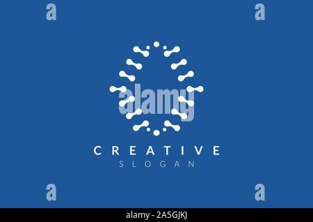 Vector design of brain style with various abstract shape. Simple brain design, simple logo style, modern icon and symbol Stock Vector