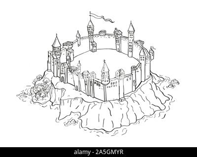 How to Draw a Castle Icon on Your Fantasy Maps — Map Effects