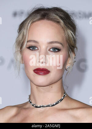 (FILE) Jennifer Lawrence marries Cooke Maroney. Jennifer Lawrence and Cooke Maroney tied the knot Saturday night at Belcourt of Newport, a pretty spectacular Rhode Island mansion. Among the guests were Ashley Olsen, Kris Jenner, Emma Stone, Corey Gamble, Cameron Diaz, Nicole Richie and Sienna Miller. WESTWOOD, LOS ANGELES, CALIFORNIA, USA - DECEMBER 14: Actress Jennifer Lawrence wearing a Dior dress, Christian Louboutin, and Beladora and Repossi jewels arrives at the World Premiere Of Columbia Pictures 'Passengers' held at the Regency Village Theatre on December 14, 2016 in Westwood, Los Angel Stock Photo