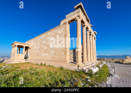 The Parthenon Temple in Acropolis of Athens, Greece. Stock Photo