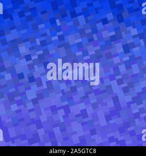 Background with square pixel texture. Vector illustration. Gradient blue. Stock Vector