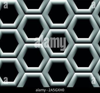Seamless pattern with hexagonal cells Stock Vector