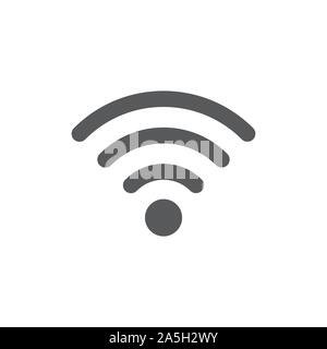 Signal icon on white background Stock Vector