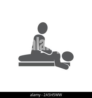 Massage Icon on white background Stock Vector