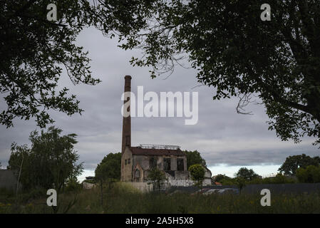 abandoned factory Stock Photo