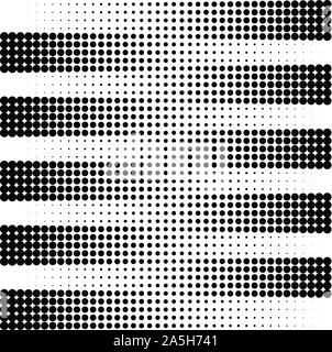 Striped vector pattern with halftone effect Stock Vector