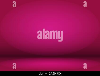 Blank purple Studio background with vignette. The blue background is illuminated by a light source. Stock Vector