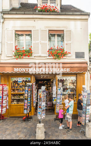 montmartre village, souvenir shop Stock Photo