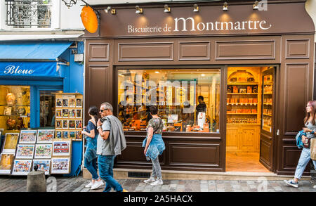 biscuiterie de montmartre, outside view Stock Photo