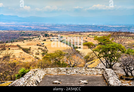 Xochicalco archaeological site in Mexico Stock Photo