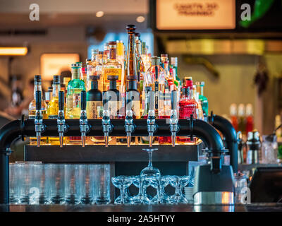 London Cocktail bar detail Stock Photo
