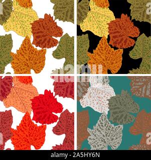 Grape leaves, great design for any purposes. Stock Vector