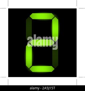 Digital number two  - check my portfolio for other numbers from the set Stock Vector