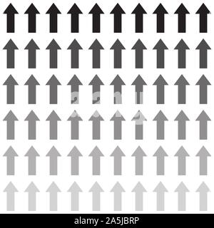 Arrows seamless pattern. Sketch design symbols. Black and white vector illustration. Transparency level. Vector EPS10 Stock Vector