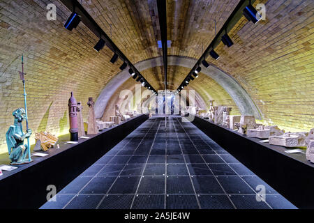 Budapest, Hungary. 15th August, 2019. The Lapidarium of the House of Parliament, or stone collection (Kotar Lapidarium). Stock Photo