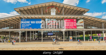 la grande halle, parc de la villette Stock Photo