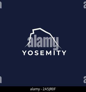 Yosemite vector logo Stock Vector